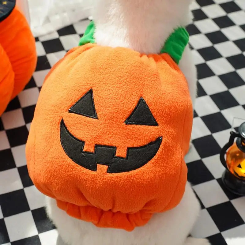 Cute Dog Halloween Hat Cloth Suit For Dogs Pets Cosplay Pumpkin Dog Costume Pet Cosplay Costumes Cozy Dog Festival Clothes